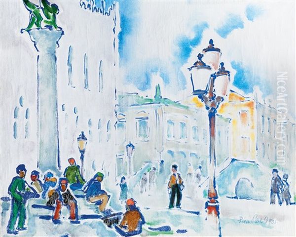 Venice (st. Mark's Square) by Dezsoe Pecsi Pilch