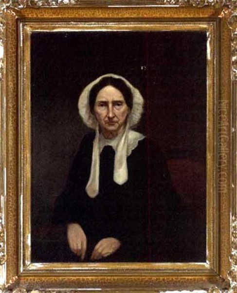 Portrait Of An Old Woman by Frank C. Penfold