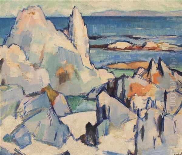 Cathedral Rock, Iona by Samuel John Peploe