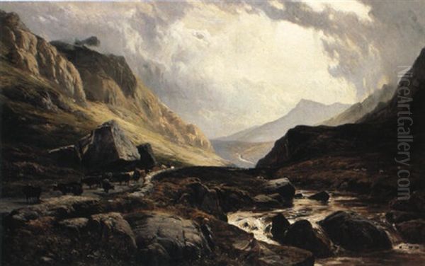 Near Llanberis, North Wales by Sidney Richard Percy