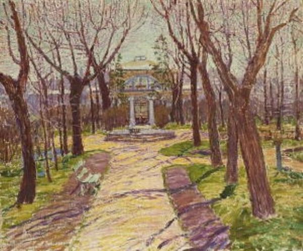 Park Im Herbst by Vasili (Vladimir) Vasilievich Perepletchikov