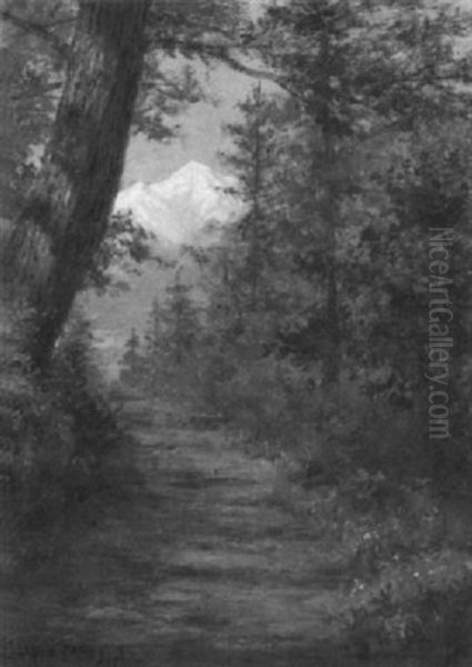 Woodland Path Leading To A Distant Summit by Enoch Wood Perry