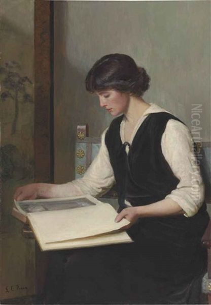 Reading by Lilla Cabot Perry