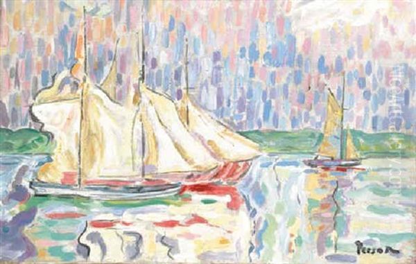 Bateaux Pres St. Tropez by Henri Person