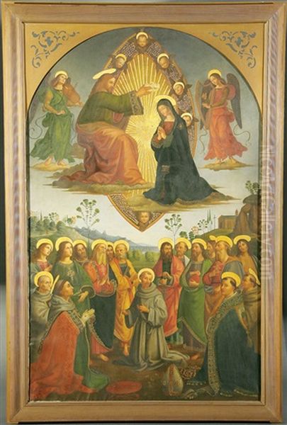 Coronation Of The Virgin by Pietro Perugino