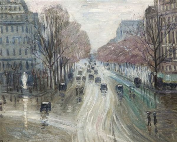 Paris Sous La Neige by Jean Peske