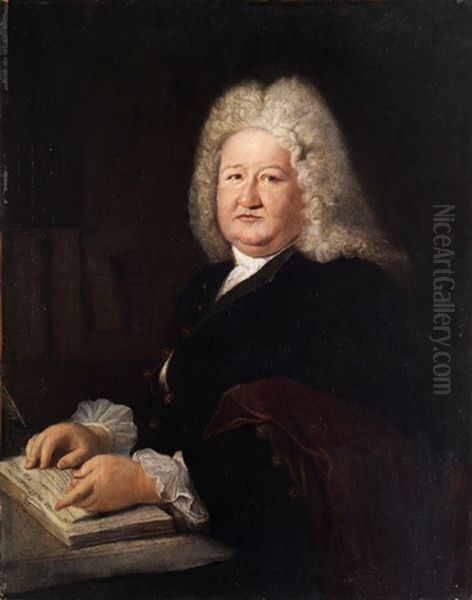 Bildnis Des Mathurin Veyssiere De Lacroze by Antoine Pesne