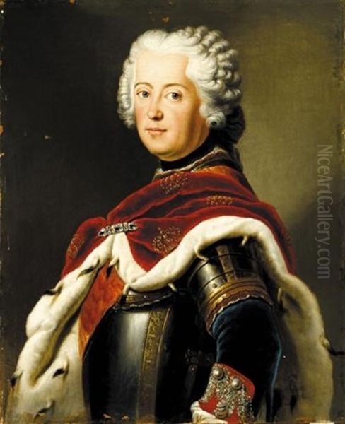 Portrait Of Frederick Ii The Great Of Prussia by Antoine Pesne