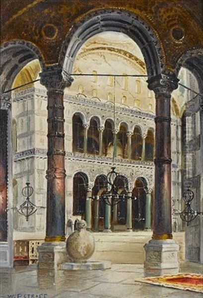 Interior Of Hagia Sophia by Wladimir Petroff