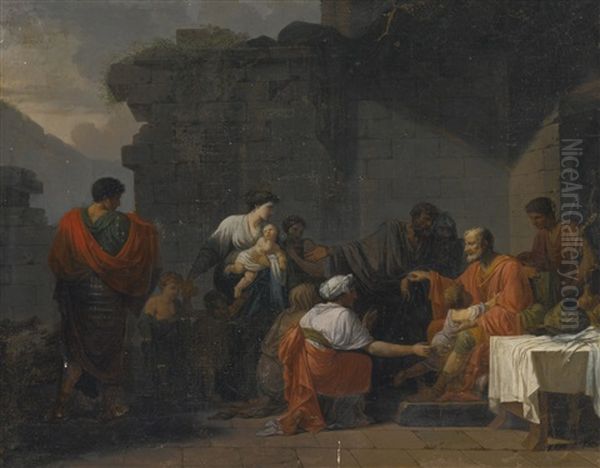 Belisarius Receiving Hospitality From A Peasant by Jean Francois Pierre Peyron