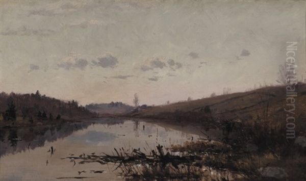 Fishing In Late Autumn by William Preston Phelps