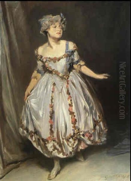 Mrs. Emile Mond Dressed For The Chelsea Arts Ball by Glyn Warren Philpot