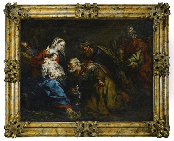 The Adoration Of The Magi by Giuseppe Antonio Pianca