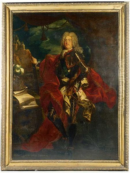 Portrat De Victor Amedee, Roi De Sardaigne by Giovanni Maria Delle Piane