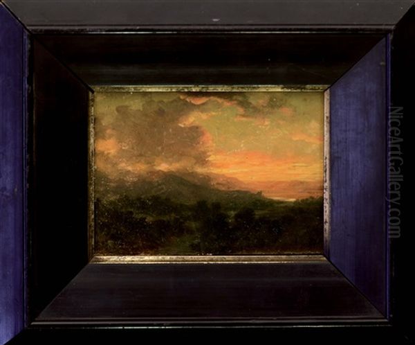 Landscape In Dusk by August Bedrich Piepenhagen