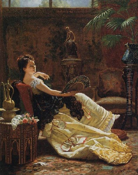 The Guest Arrives by Louis Emile Pinel De Grandchamp