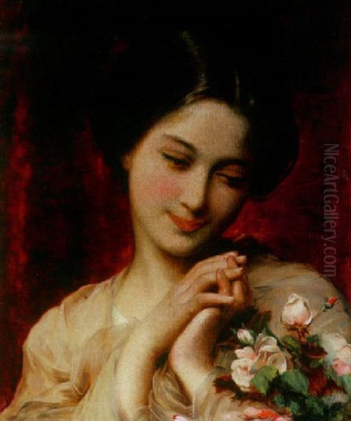 Rosebuds by Etienne Adolph Piot