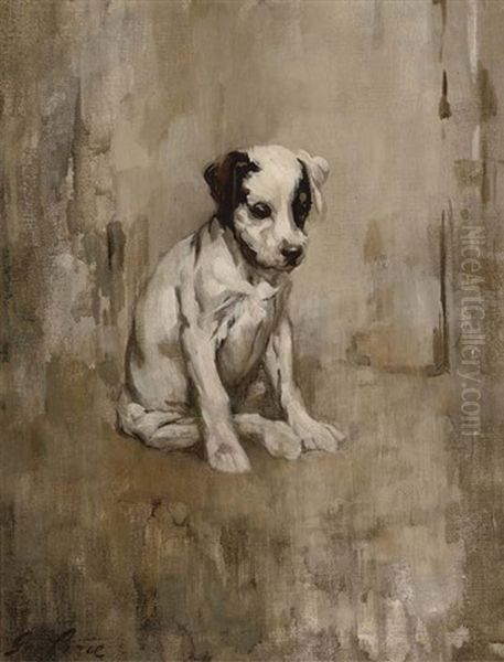 A Terrier Puppy by Sir George Pirie