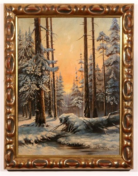 Winter Landscape by Aleksei Aleksandrovich Pisemsky