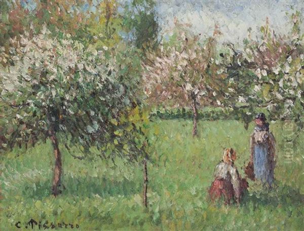 Pommiers En Fleurs, Eragny by Camille Pissarro