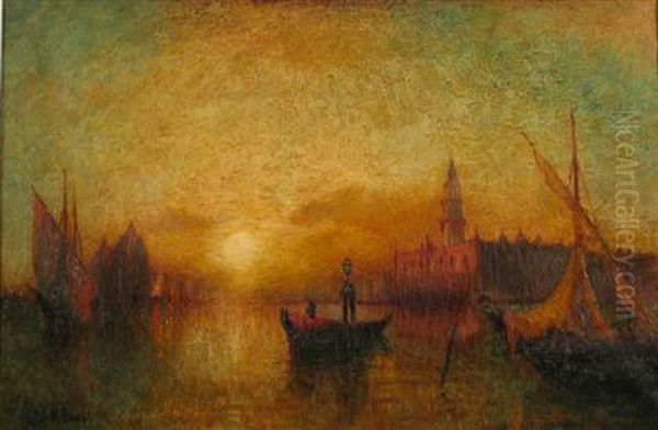 Venice At Dusk by George Henry Bogert