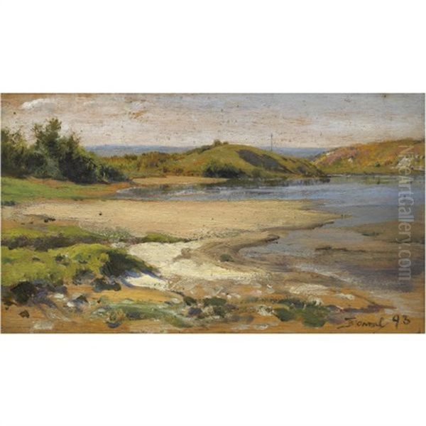 River Landscape by Vasili Dimitrievich Polenov