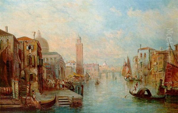 A Venetian Scene by Alfred Pollentine