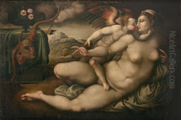 Venus Et L'amour by  Pontormo