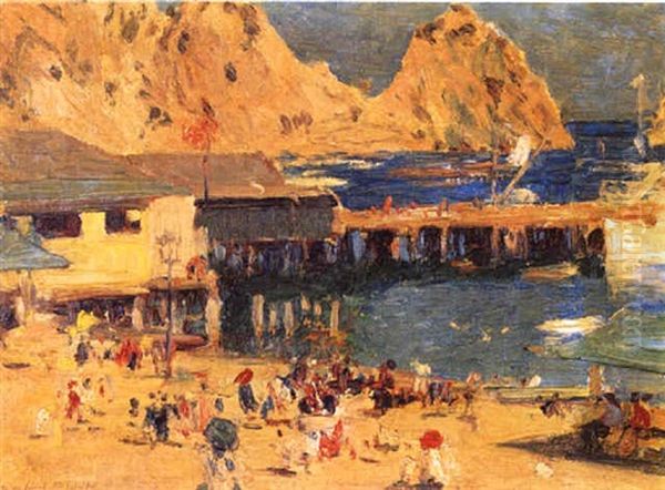 Animated Beach Scene by Edward Henry Potthast