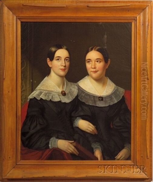 Portrait Of Two Sisters by Henry Cheever Pratt