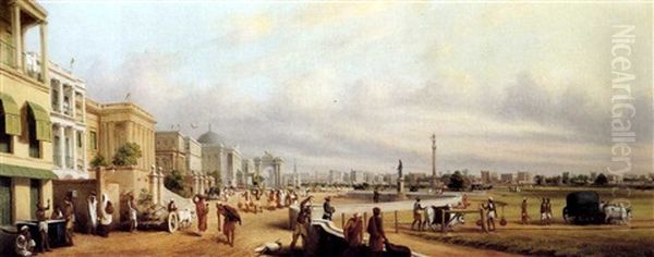 Government House And The Maidan, Calcutta by William Prinsep