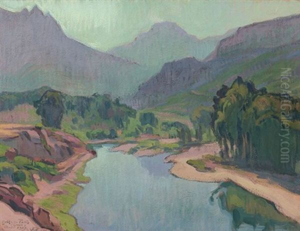 Golfe De Porto (corse) - 1925 by Victor Emile Prouve