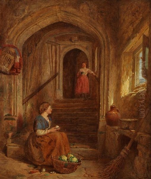 A Domestic Scene by Alfred Provis