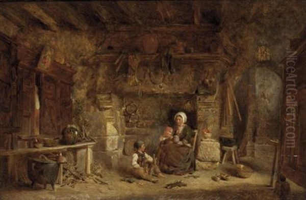 A Rustic Family by Alfred Provis