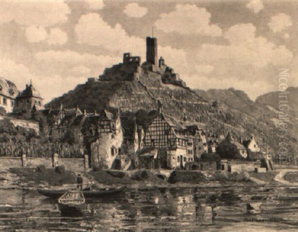 Beilstein An Der Mosel by Paul Puetzhofen-Hambuechen