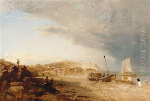 Scarborough, Yorkshire, From The South Sands by James Baker Pyne