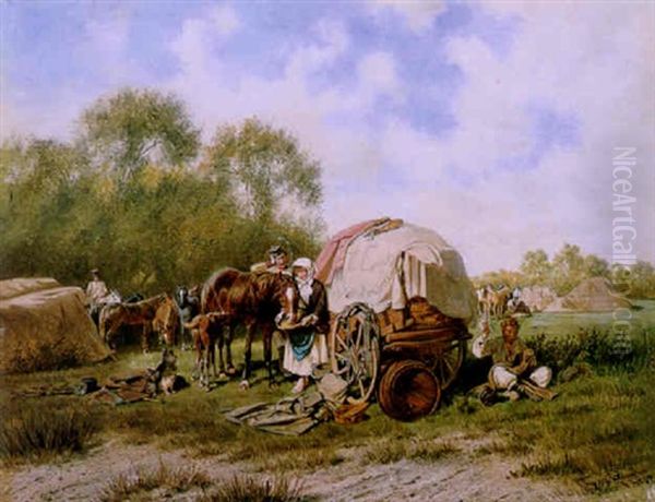 The Encampment by Franz Quaglio