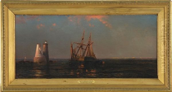 Isles Of Shoals, From Mouth Of Portsmouth Harbor, Nh by Arthur Quartley