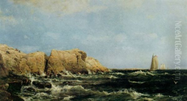 Cliffs Of Star Island, Isles Of Shoals, New Hampshire by Arthur Quartley