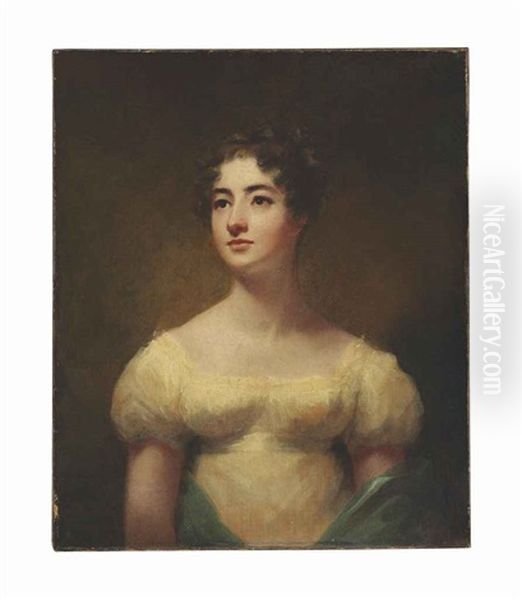 Portrait Of Miss Christina Thomson, O'camphill, Later Mrs. White, Half-length by Sir Henry Raeburn