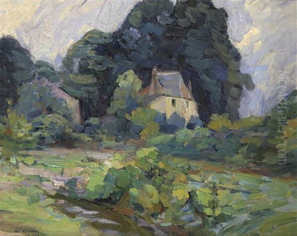 House In Belgium (possibly The Artist's Home) by Joseph Raphael