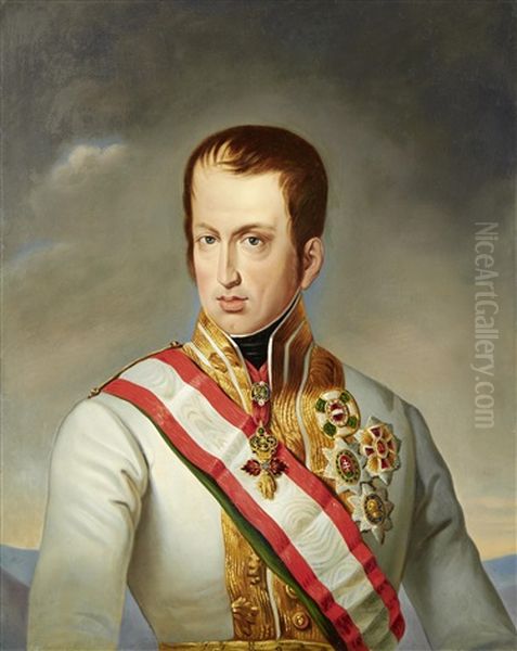 Portrait Of Emperor Ferdinand I Of Austria by Jan Anthonisz Van Ravesteyn