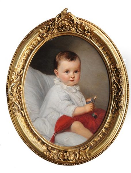 Portrait Of Irma Von Schonberg As Baby by Guenther Friedrich Reibisch