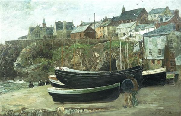 Port Isaac, Cornwall by John Robertson Reid