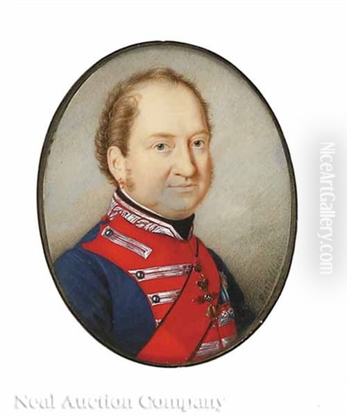 An Officer Wearing The French Legion Of Honor Medal by Carlo Restallino