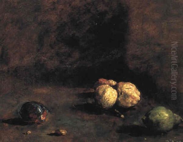 Still Life With Fruit by Theodule Ribot