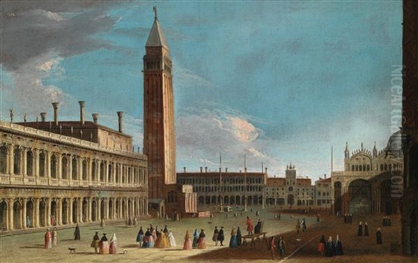 Der Markusplatz In Venedig (veduta Di Piazza San Marco A Venezia) by Giovanni Richter