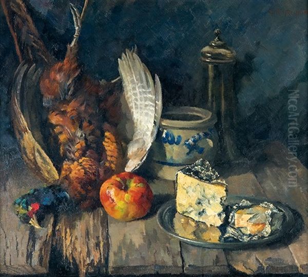 Still Nature With A Pheasant by Hans Richter-Damm