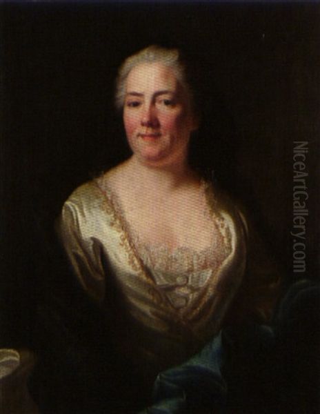 Portrait De Femme De Qualite, Dite La Princesse Palatine by Hyacinthe Rigaud