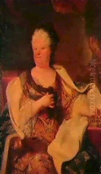 Portrait D'elisabeth-charlotte De Baviere, Princesse        Palatine by Hyacinthe Rigaud